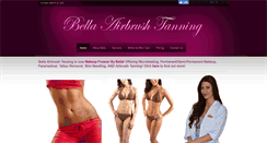 Desktop Screenshot of bellaairbrushtanning.com